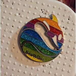 Busch gardens sea world sesame street sesame place Disney pin lapel orca